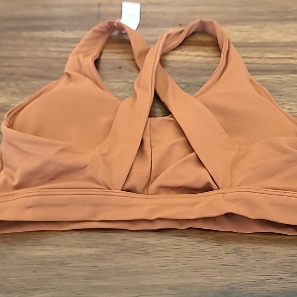 NWT! - Offline By Aerie Real Me Ruched Sports Bra - Size Xl - Color: Caramel - Picture 2 of 4